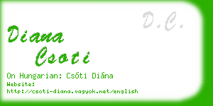 diana csoti business card