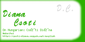 diana csoti business card